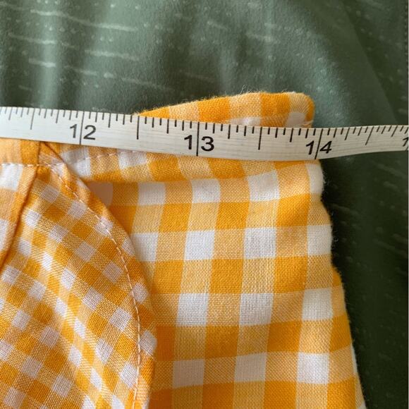 Lovers & Friends Women's Affection Ruffle Skirt in Tangerine Orange Gingham - Picture 6 of 8